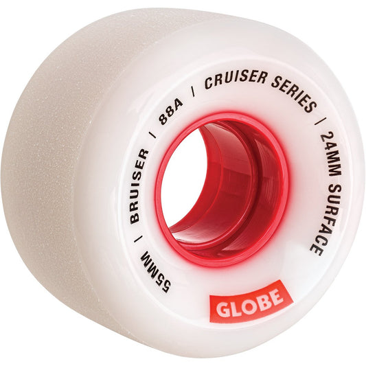 Roues Cruiser Globe Bruiser 55mm White Red