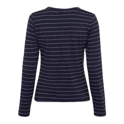 Tee Shirt Manches Longues Femme Pinkki Stripes Navy