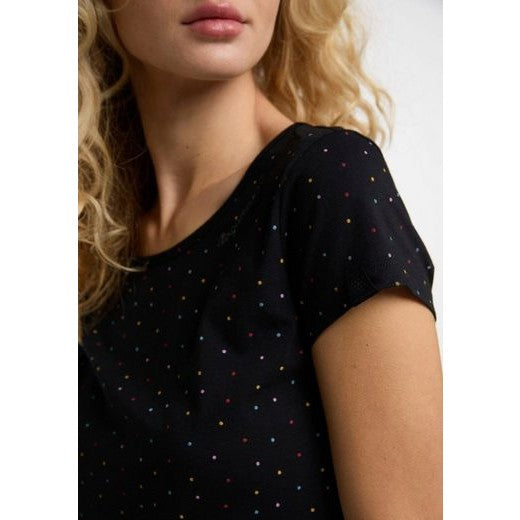 Tee-shirt Femme Ragwear Mintt Dots Black