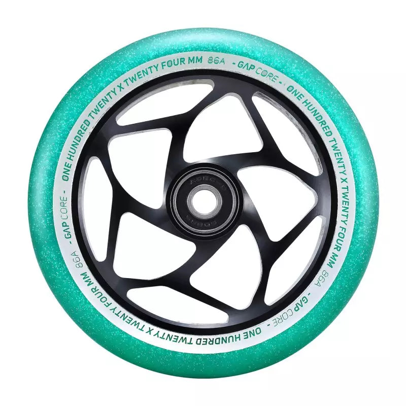 Roue Blunt Gap Core 120mm Black Teal (Jade)