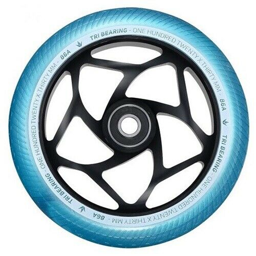 Roue Blunt Tri Bearing 120mm Noir Turquoise