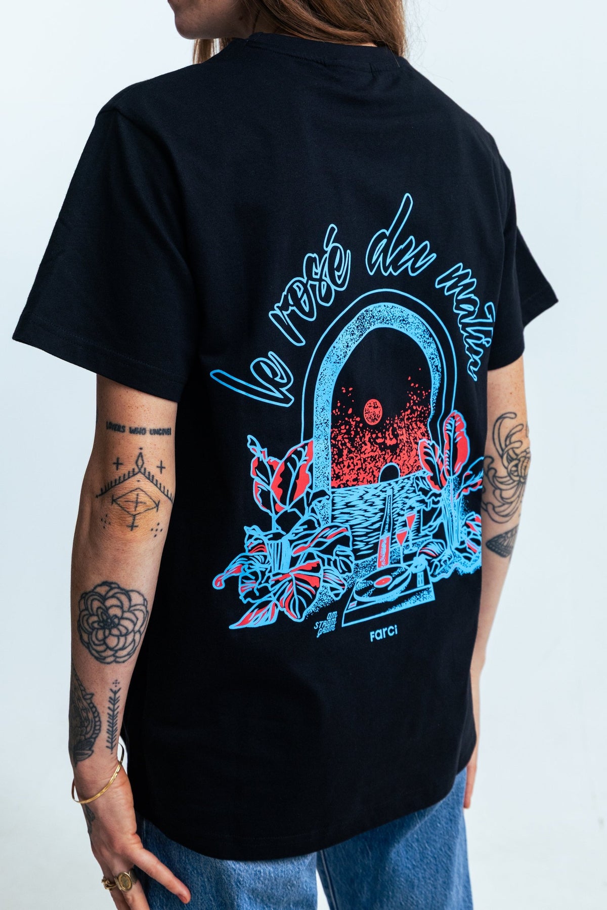 Tee-shirt Farci Rosé Black