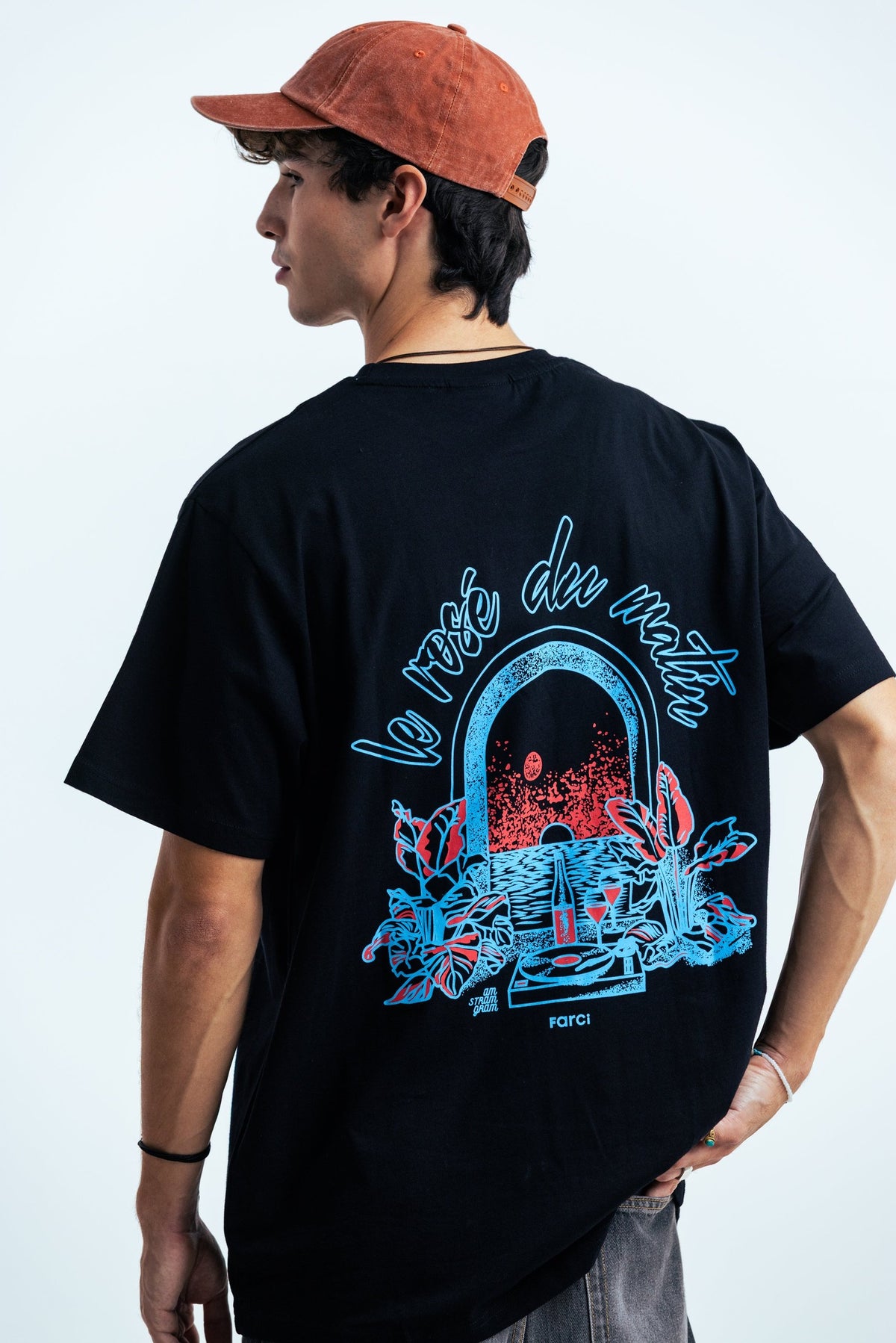 Tee-shirt Farci Rosé Black