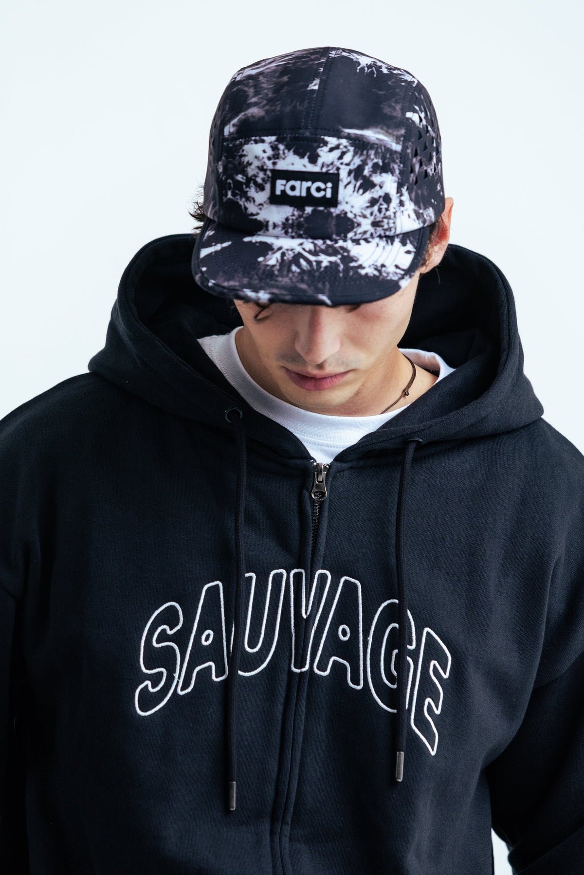 Sweat Farci Sauvage Zip Black