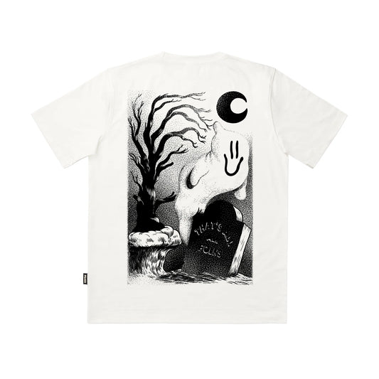 Tee-shirt The Dudes Ghost Cliff White