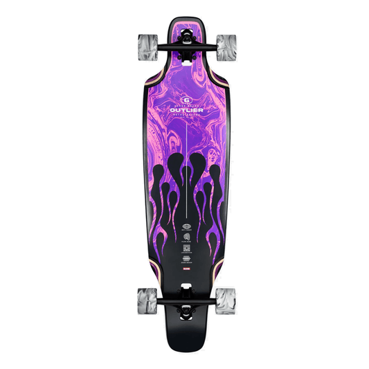 Longboard Globe Outlier 36.75" Purple Flames