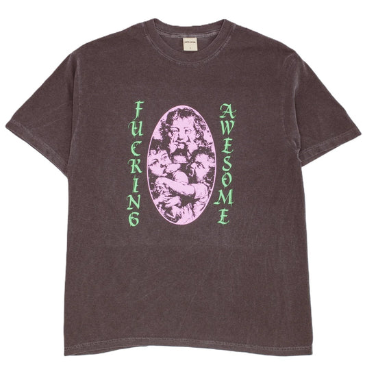Tee-shirt Fucking Awesome Mischievous Faces Washed Black