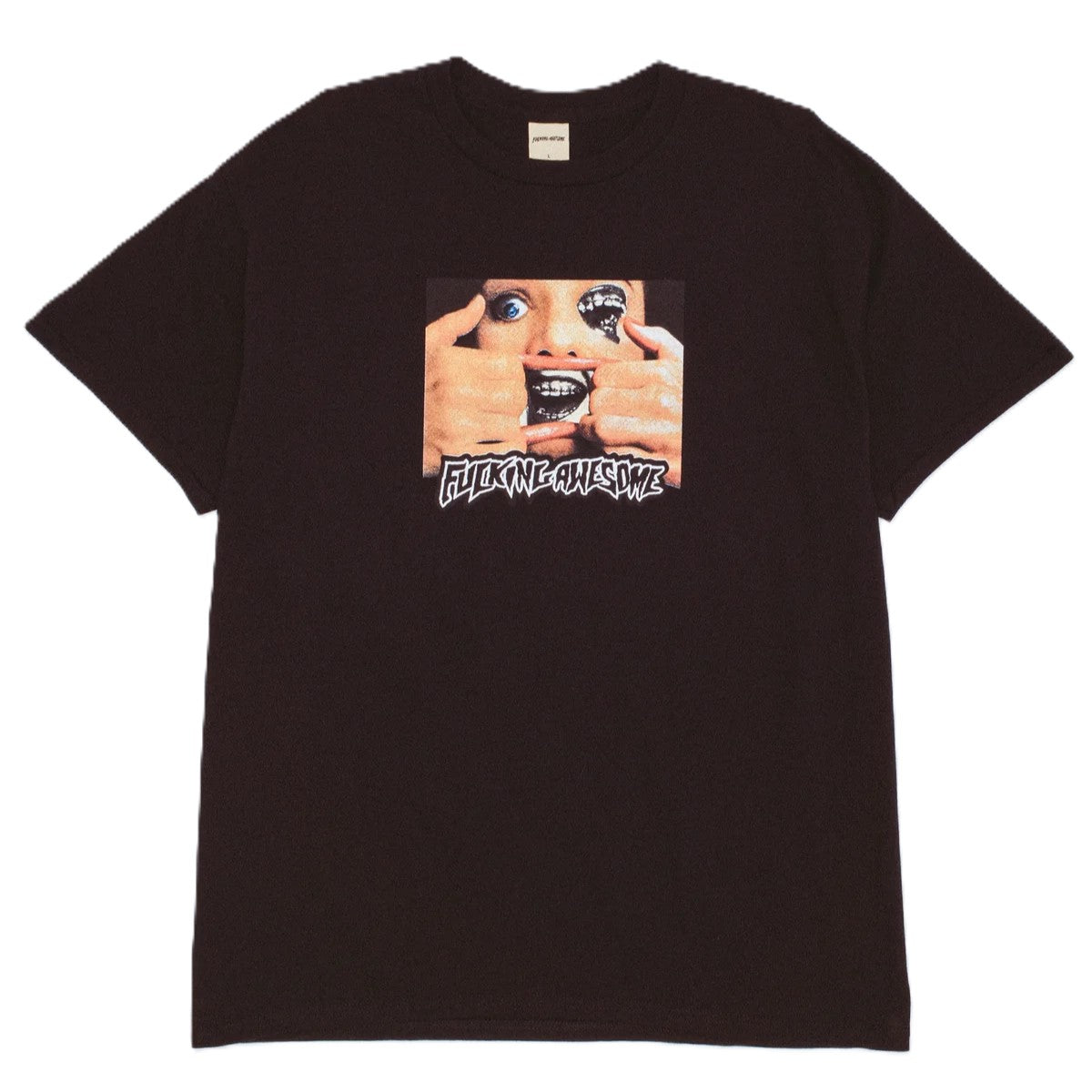 Tee-Shirt Fucking Awesome Brace Face Black