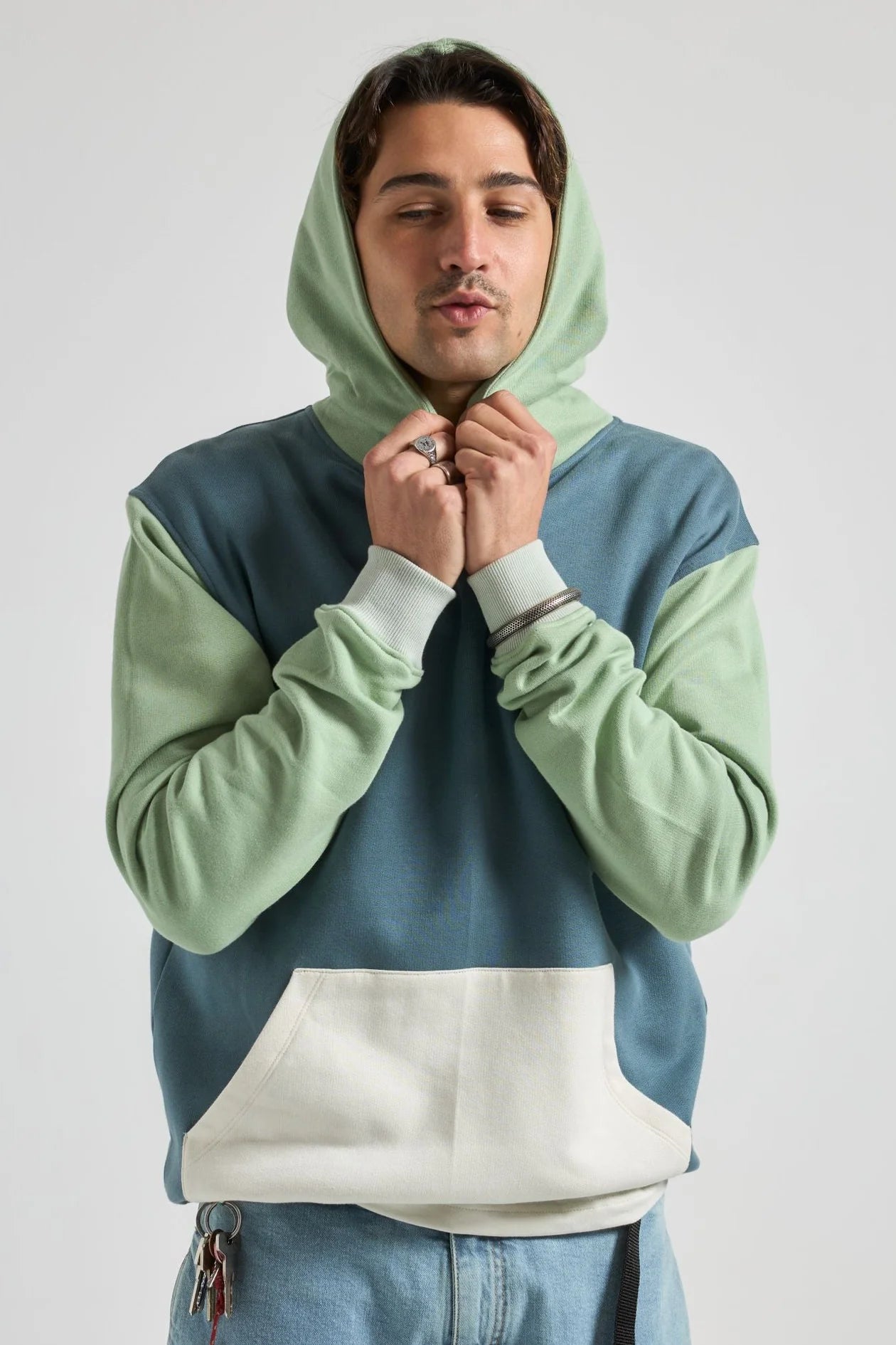 Sweat Trendsplant Color Block Deep Spruce