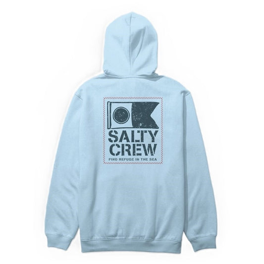 Sweat Salty Crew Stitched Zip Clear Sky