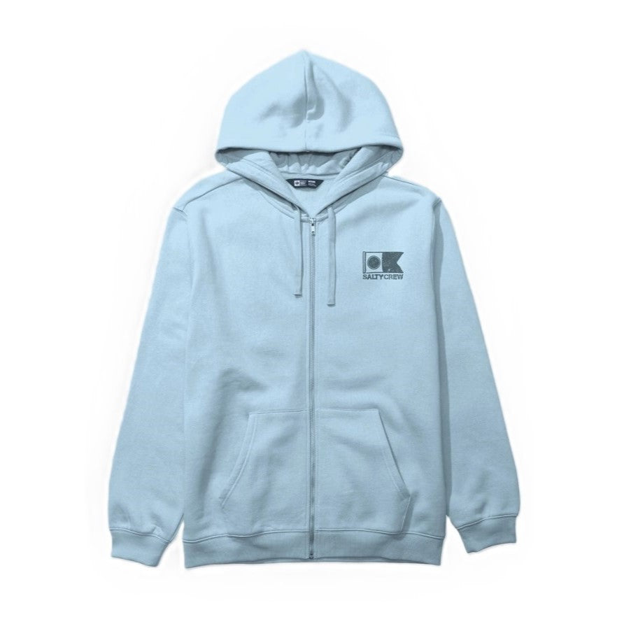 Sweat Salty Crew Stitched Zip Clear Sky