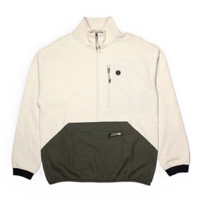 Sweat Polaire Half-Zip Quay Tech Birch Green