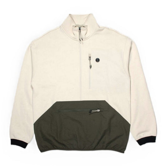 Sweat Polaire Half-Zip Quay Tech Birch Green