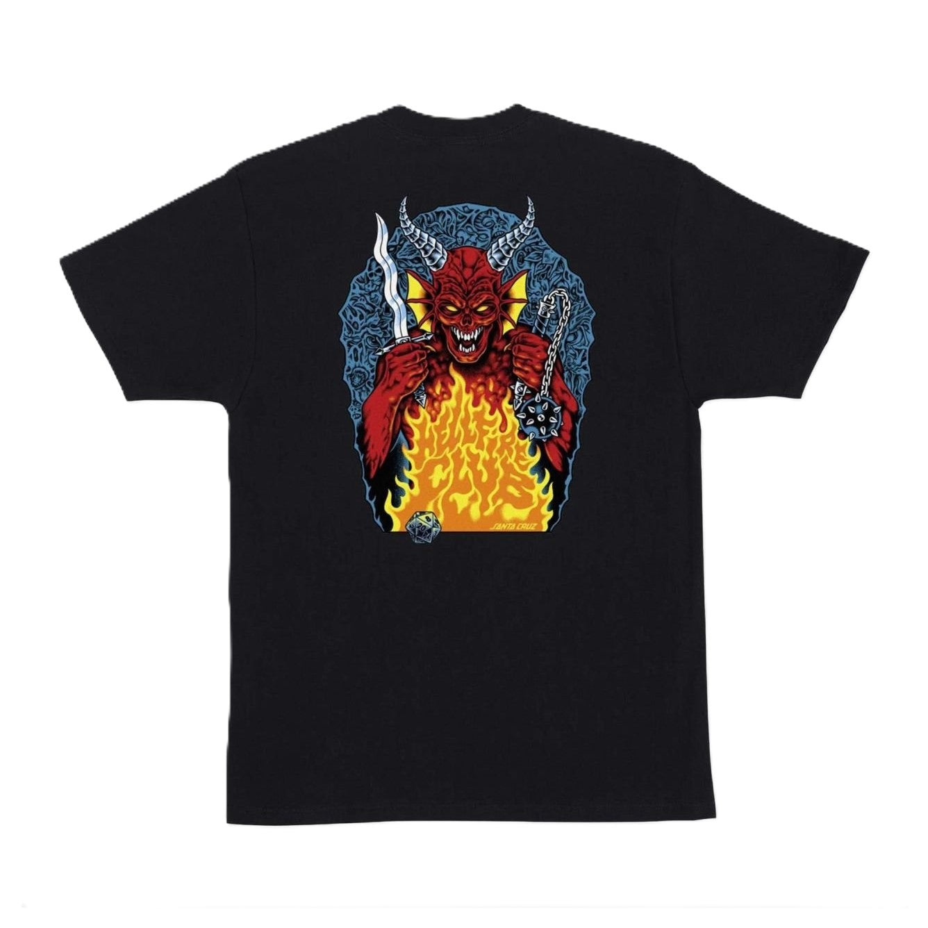 Tee-shirt Santa Cruz Stranger Things Hellfire Black