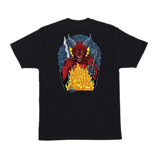 Tee-shirt Santa Cruz Stranger Things Hellfire Black