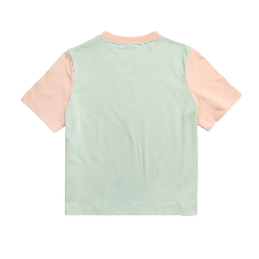 Tee Shirt Femme Trendsplant Color Block Mint Green
