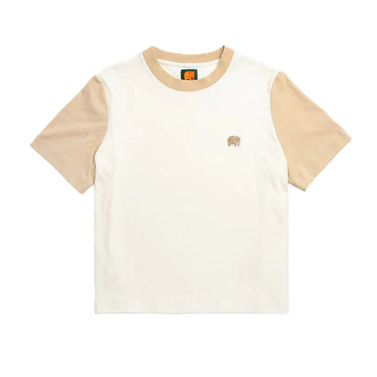 Tee Shirt Femme Trendsplant Color Block Natural