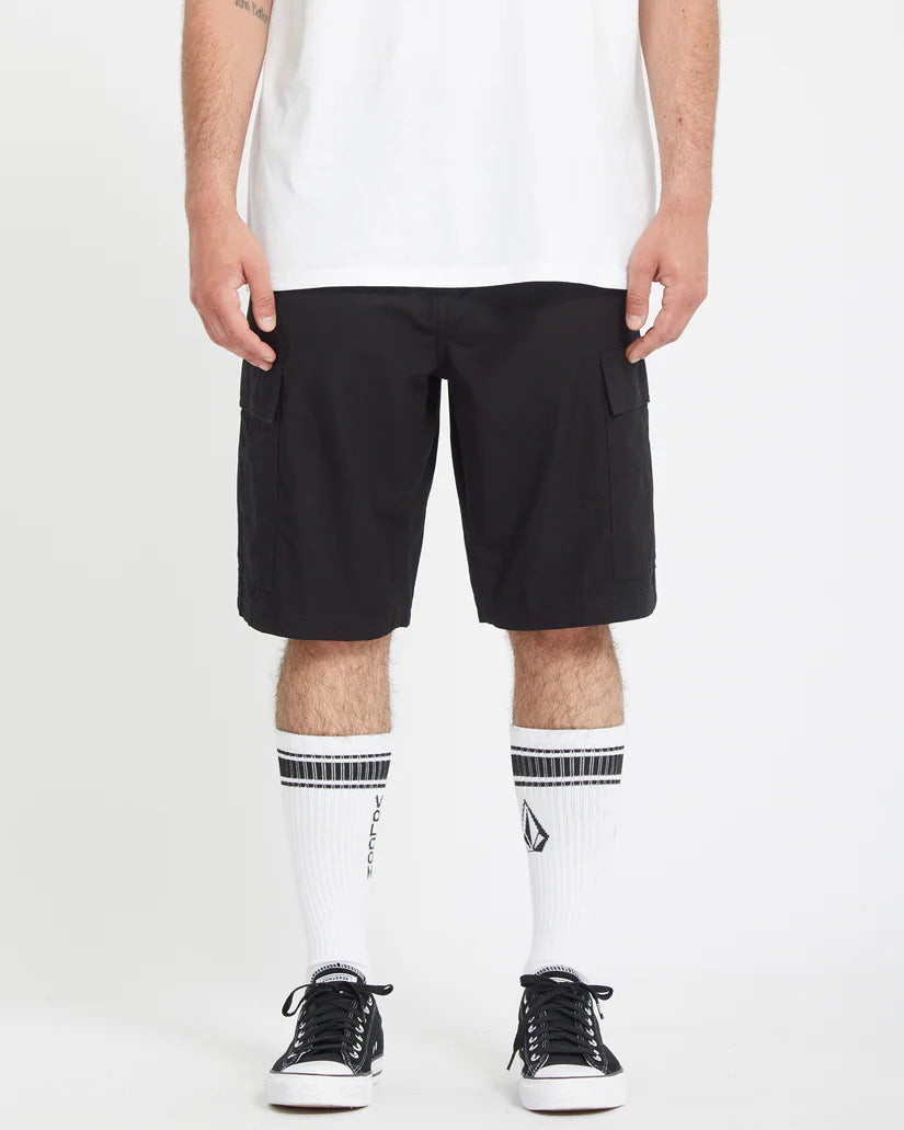 Short Volcom Strange Tripper Cargo Black