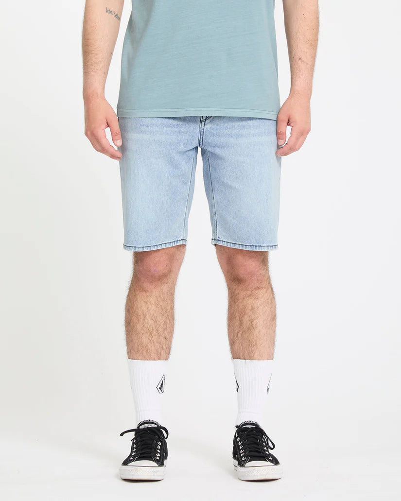 Short Volcom Solver Denim Worn Light Blue