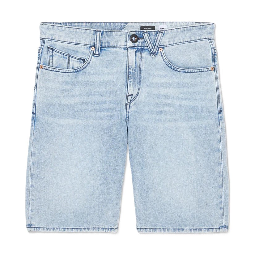 Short Volcom Solver Denim Worn Light Blue