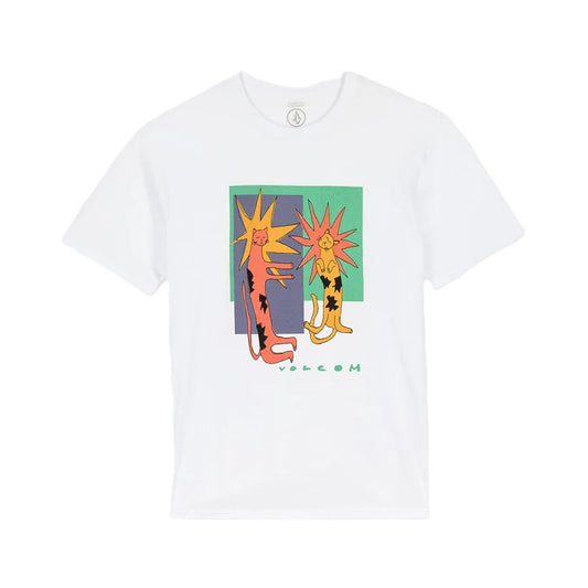 Tee-Shirt Volcom Longo Cats White
