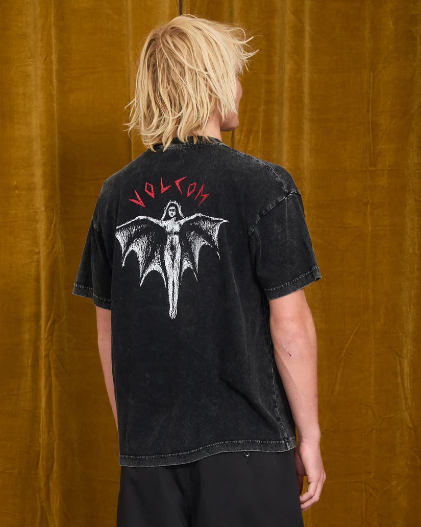 Tee-Shirt Volcom Wrong Angel Light Acid Black