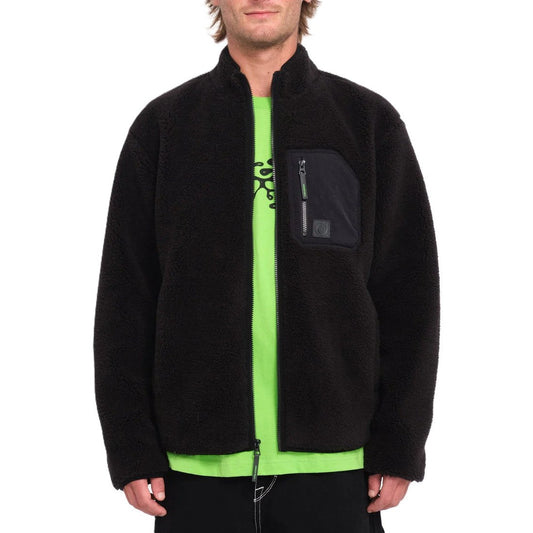 Sweat Volcom Muzzer Fuzzar Zip Black