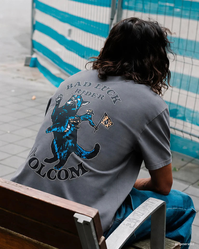 Tee-Shirt Volcom Bad Luck Storm Blue