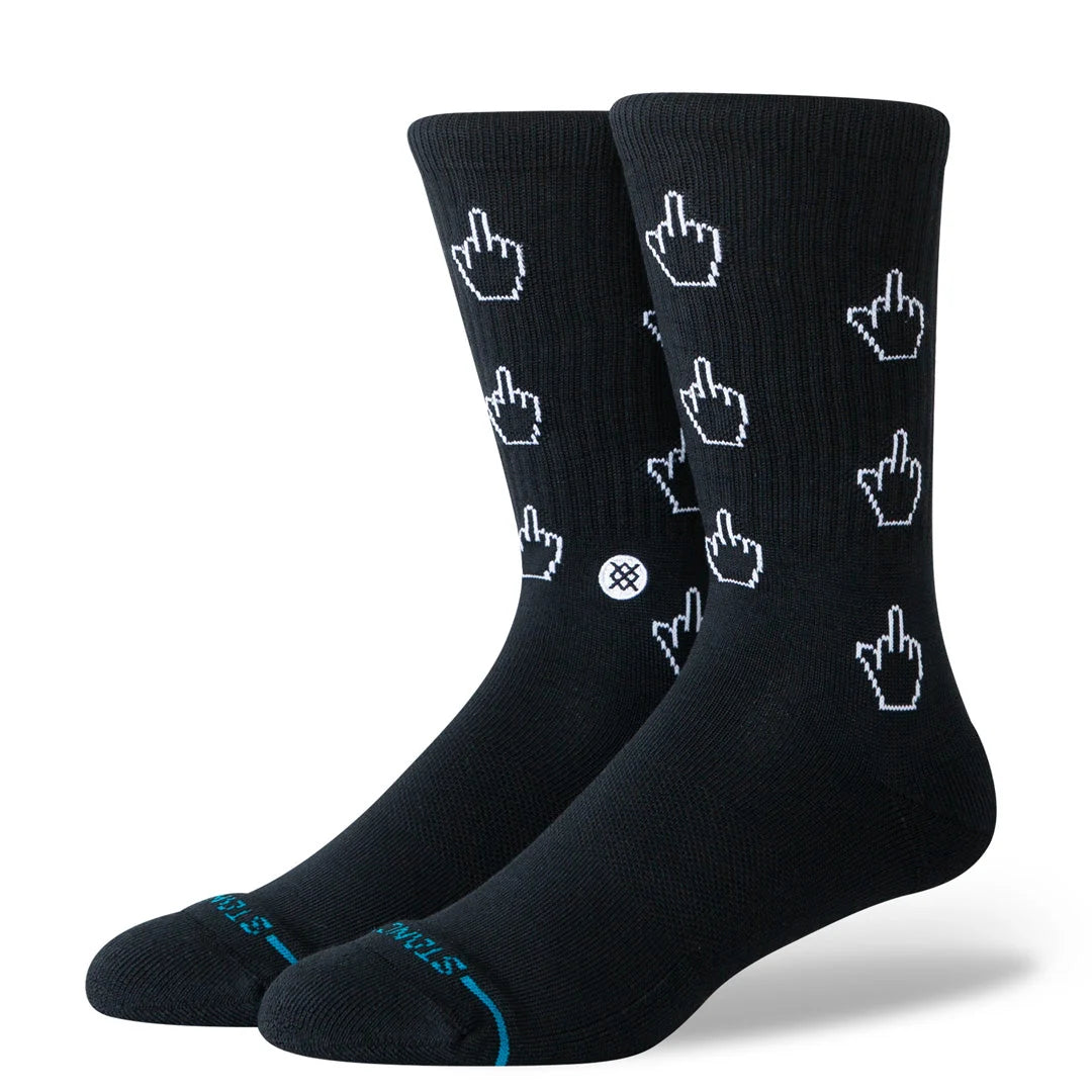 Chaussettes Stance Cursor Crew Sock Black