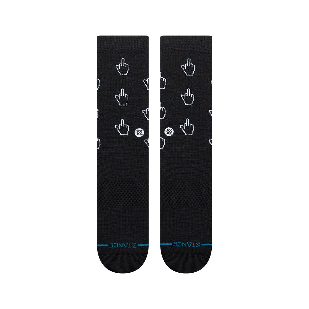 Chaussettes Stance Cursor Crew Sock Black