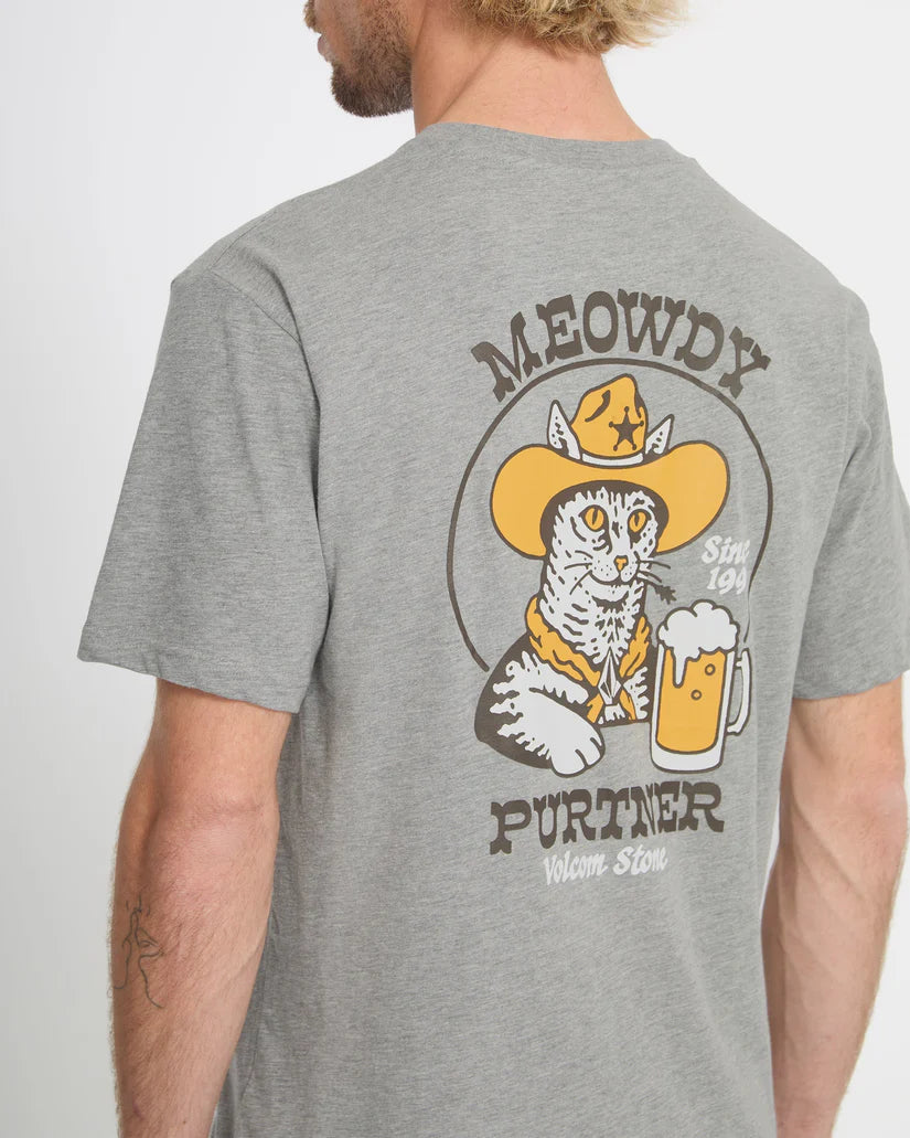 Tee-Shirt Volcom Meowdy Heather Grey