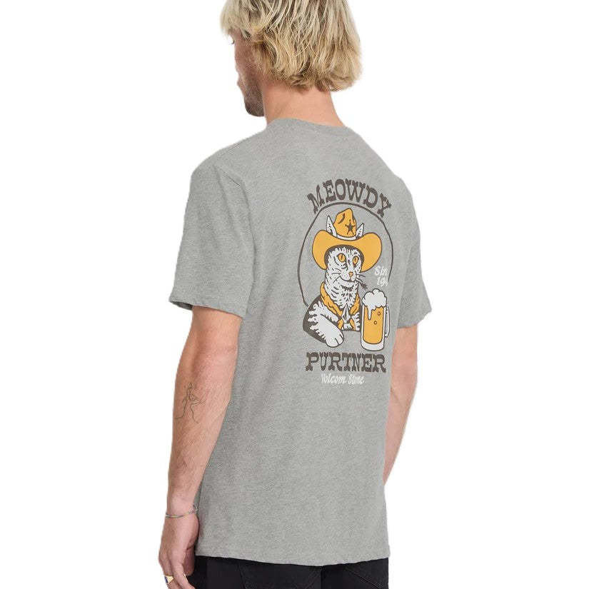 Tee-Shirt Volcom Meowdy Heather Grey