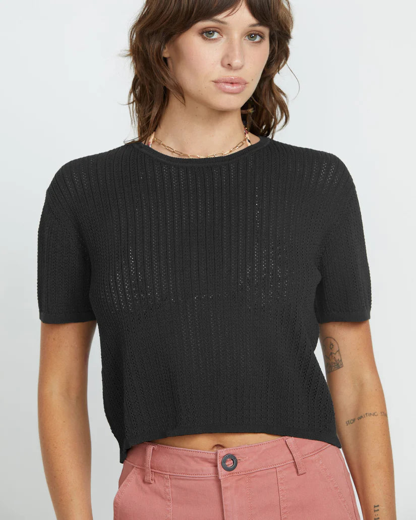 Tee-Shirt Volcom Meshy Beach Black