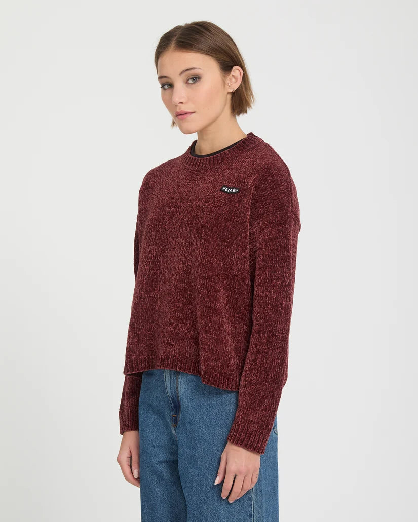 Sweat Femme Volcom Bubble Tease Storm Brick