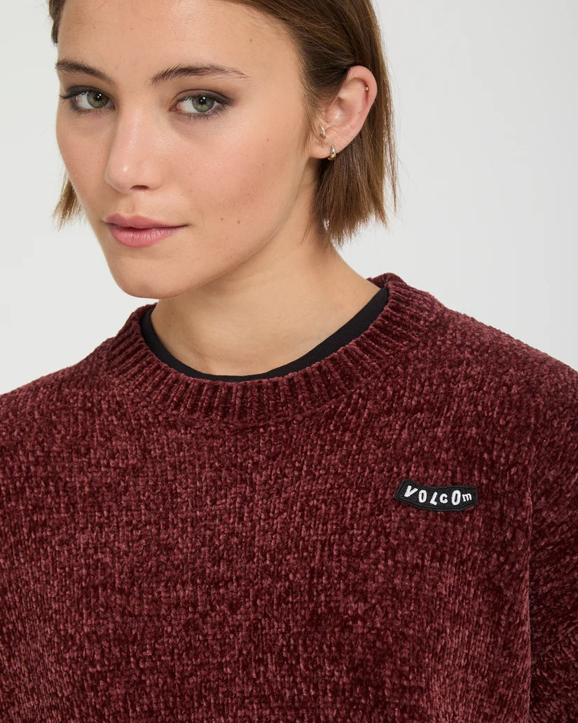 Sweat Femme Volcom Bubble Tease Storm Brick