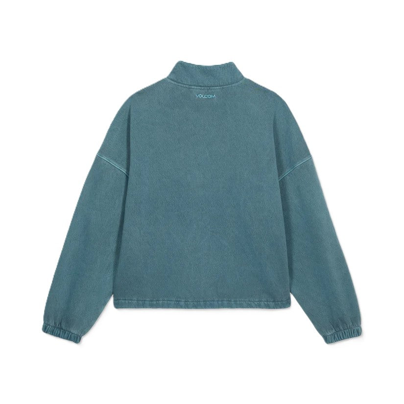 Sweat Volcom Stone Soft Quarter Zip Emerald Green