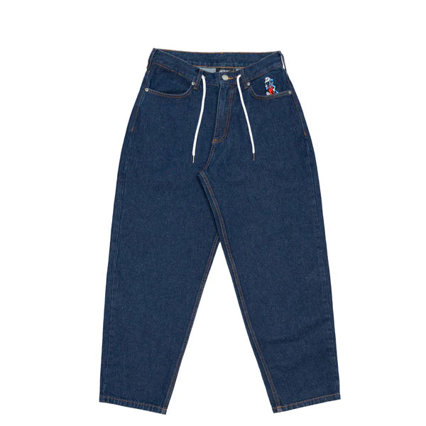 Pantalon Jacker Big Pharma Baggy Raw Blue