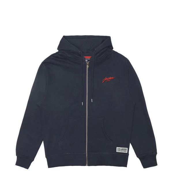 Sweat Jacker Black Trade Zip Navy