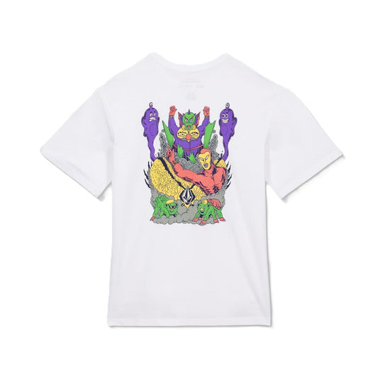 Tee-shirt Kid Volcom Ben Sanaire II White
