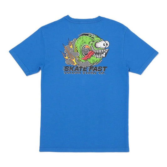 Tee-shirt Enfant Volcom Skate Fast Blue