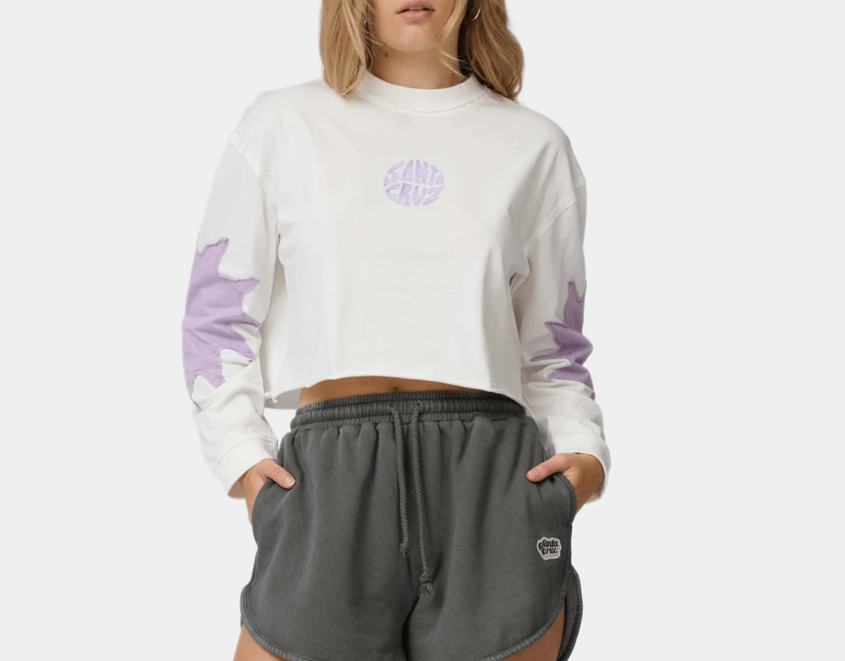 Tee-Shirt Femme Santa Cruz Sun Daze Patch LS White