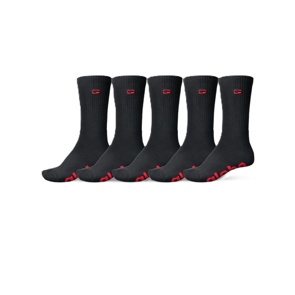 Chaussettes Globe OG Logo Black Pack de 5