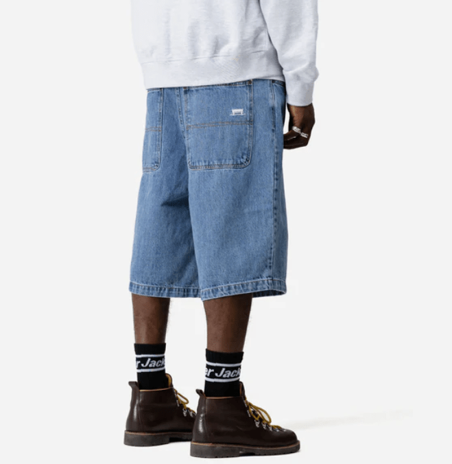 Short Jacker Classic Baggy Denim Blue