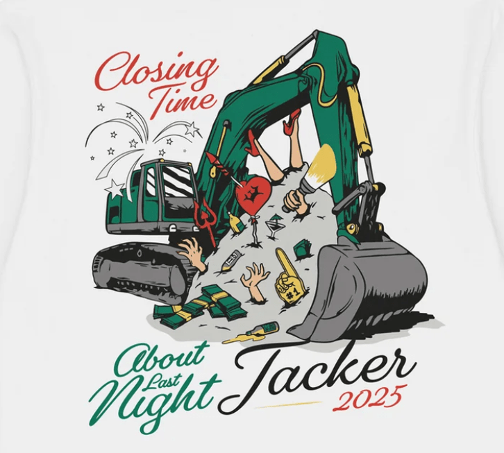 Tee-shirt Jacker Closing Time White