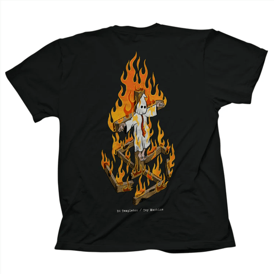 Tee-shirt Toy Machine Charred Cross Black