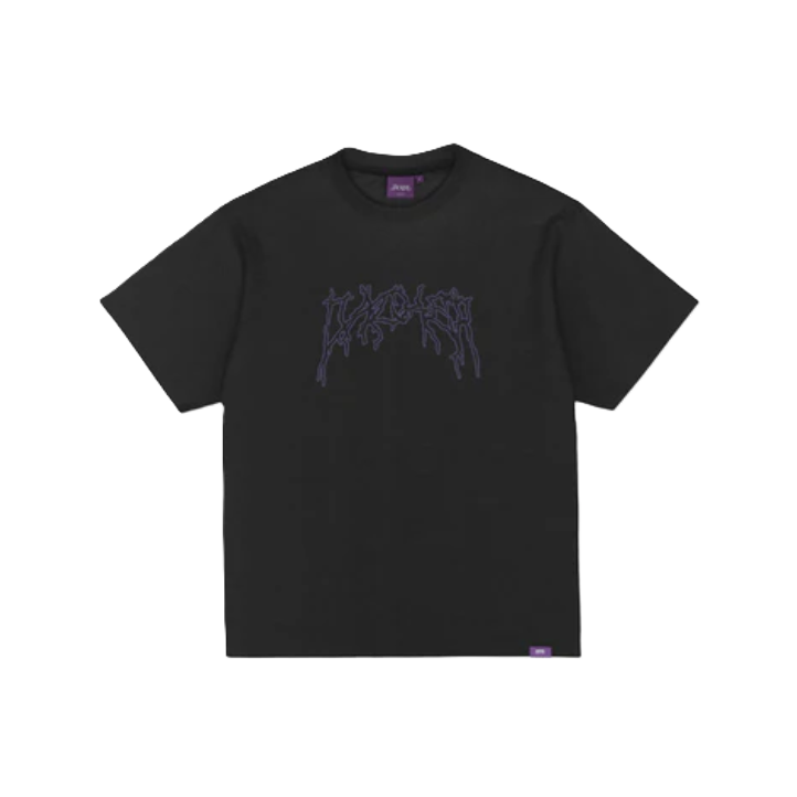 Tee-shirt Jacker Skeleton Garment Dyed Crop Black