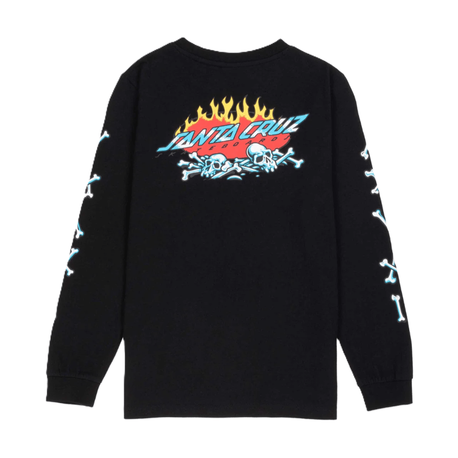 Tee-shirt Manches Longues Kid Santa Cruz Salba Voodoo Black