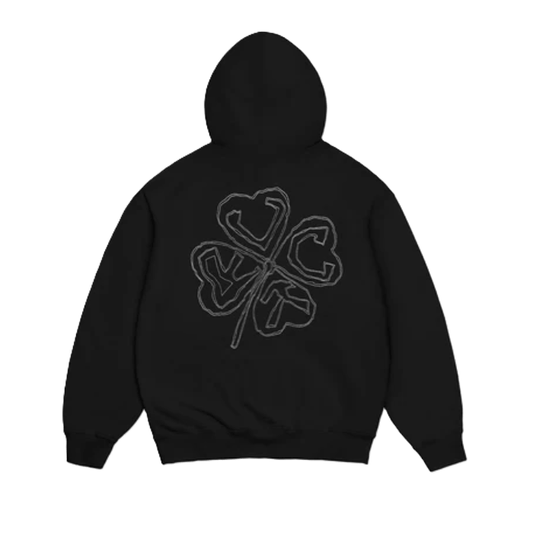 Sweat Jacker Red Clover Black