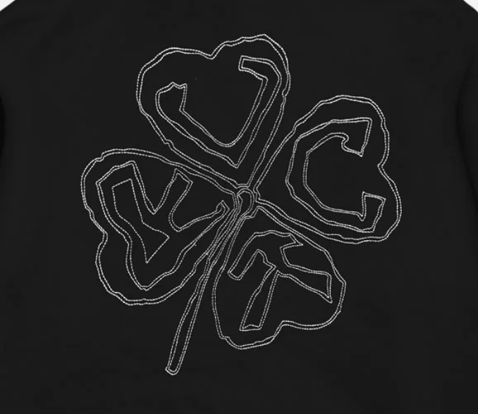 Sweat Jacker Red Clover Black