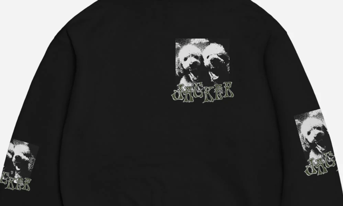 Sweat Jacker Poodles Pals Black